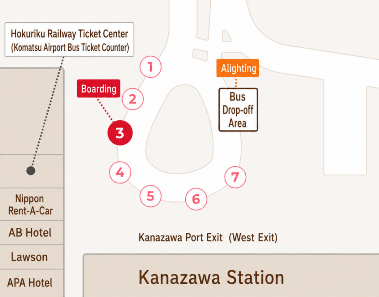 Returning to Komatsu Airport