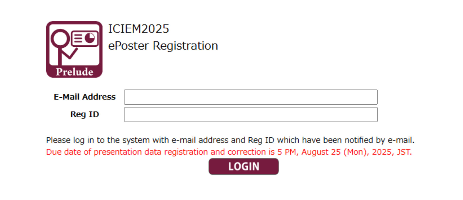 e-Poster Registration Support Desk