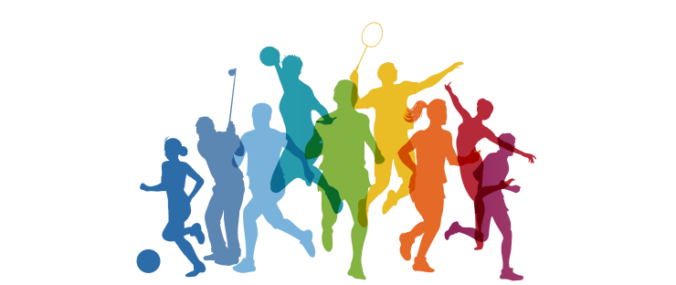 スポーツをする人のイラスト