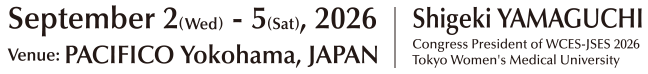 Date:September 2(Wed) – 5(Sat), 2026 Venue: PACIFICO Yokohama, JAPAN President: Shigeki YAMAGUCHI (Tokyo Women’s Medical University)